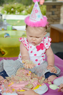 demolished cake
