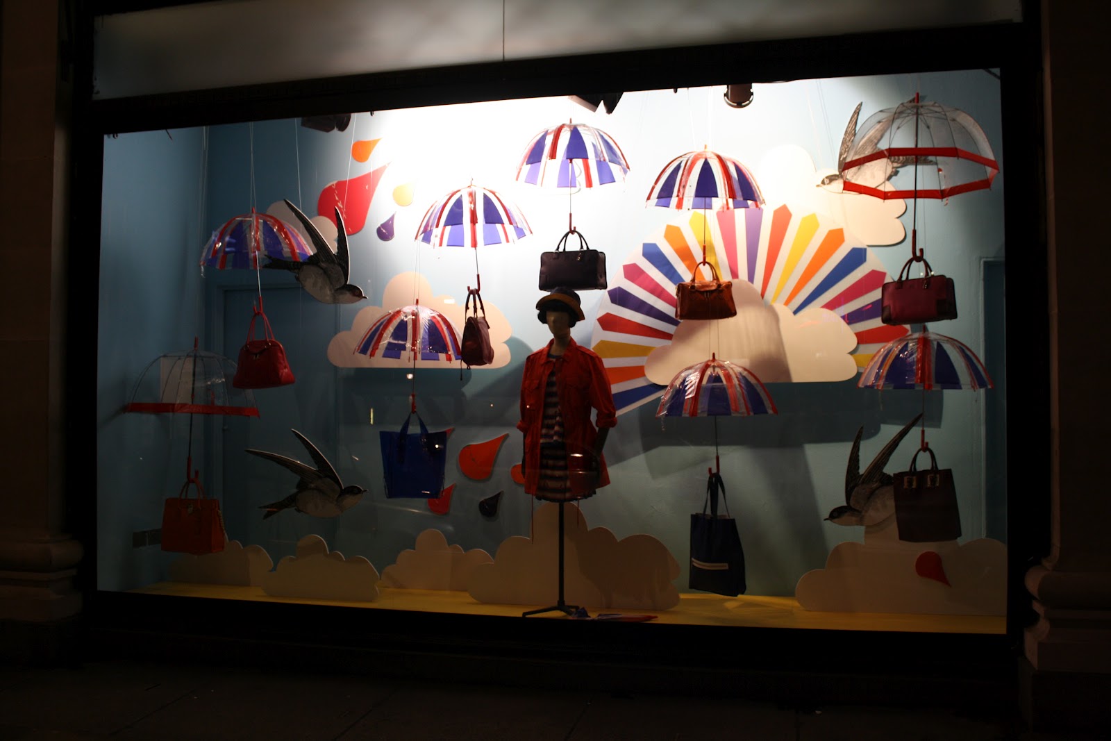 umbrella display Umbrella decorations, Shop interior design, Retail