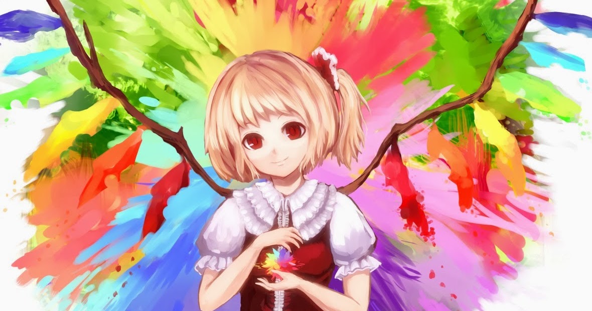 Phi Stars Flandre Scarlet S Rainbow Magic Anime Wallpaper By