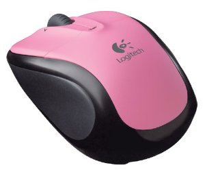 Logitech V220 Cordless Optical Mouse for Notebooks (Rose Pink)