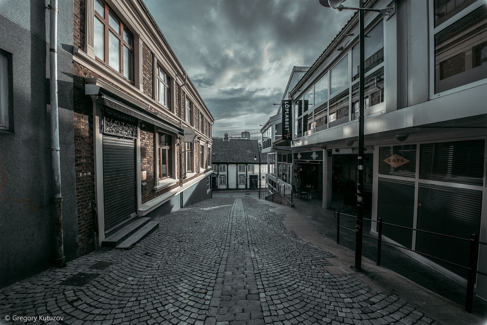 Узкие улочки Ставангера. Норвегия