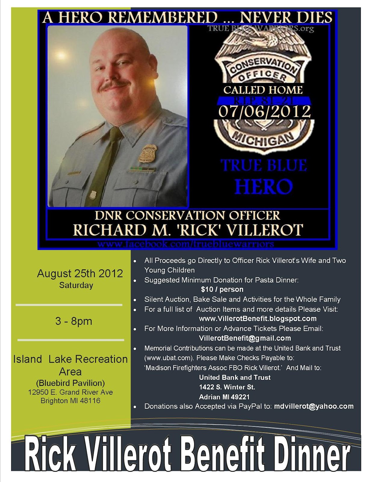 rick villerot s benefit dinner new flyer benefit dinner flyer