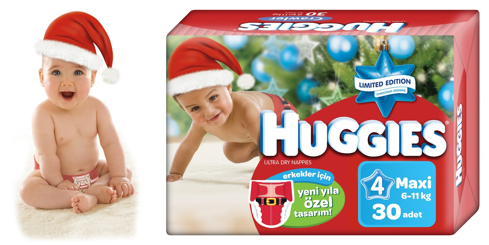 Pamuk Prens Yeni yıl temalı Huggies bebek bezi kazanmak Pamuk Prens Yeni yıl temalı Huggies bebek bezi kazanmak