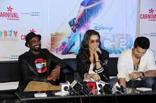 Remo, Shraddha Kapoor, Varun for Promotion of 'ABCD - Any Body Can Dance - 2' at Carnival Cinemas in Indore 