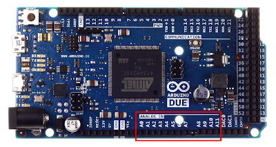 Analog input pins on Arduino Due Board