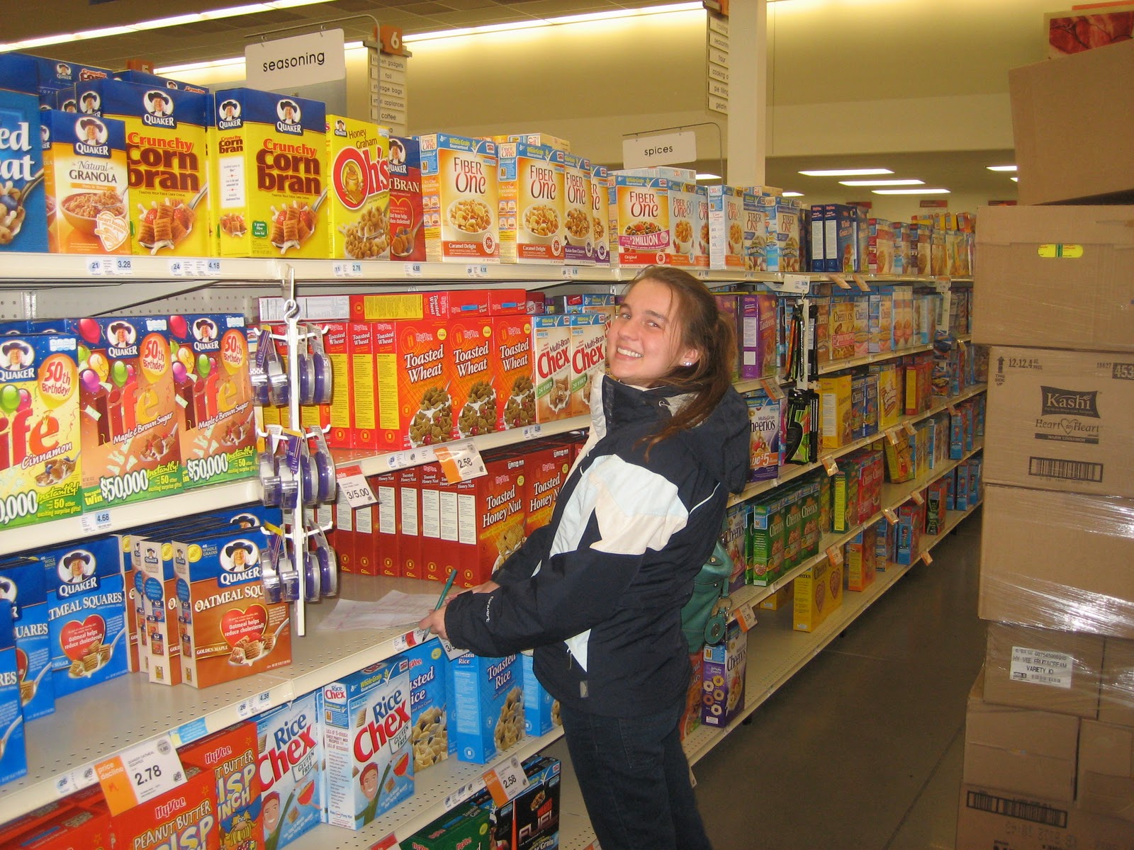 Cereal Relationship between shelf and sugar