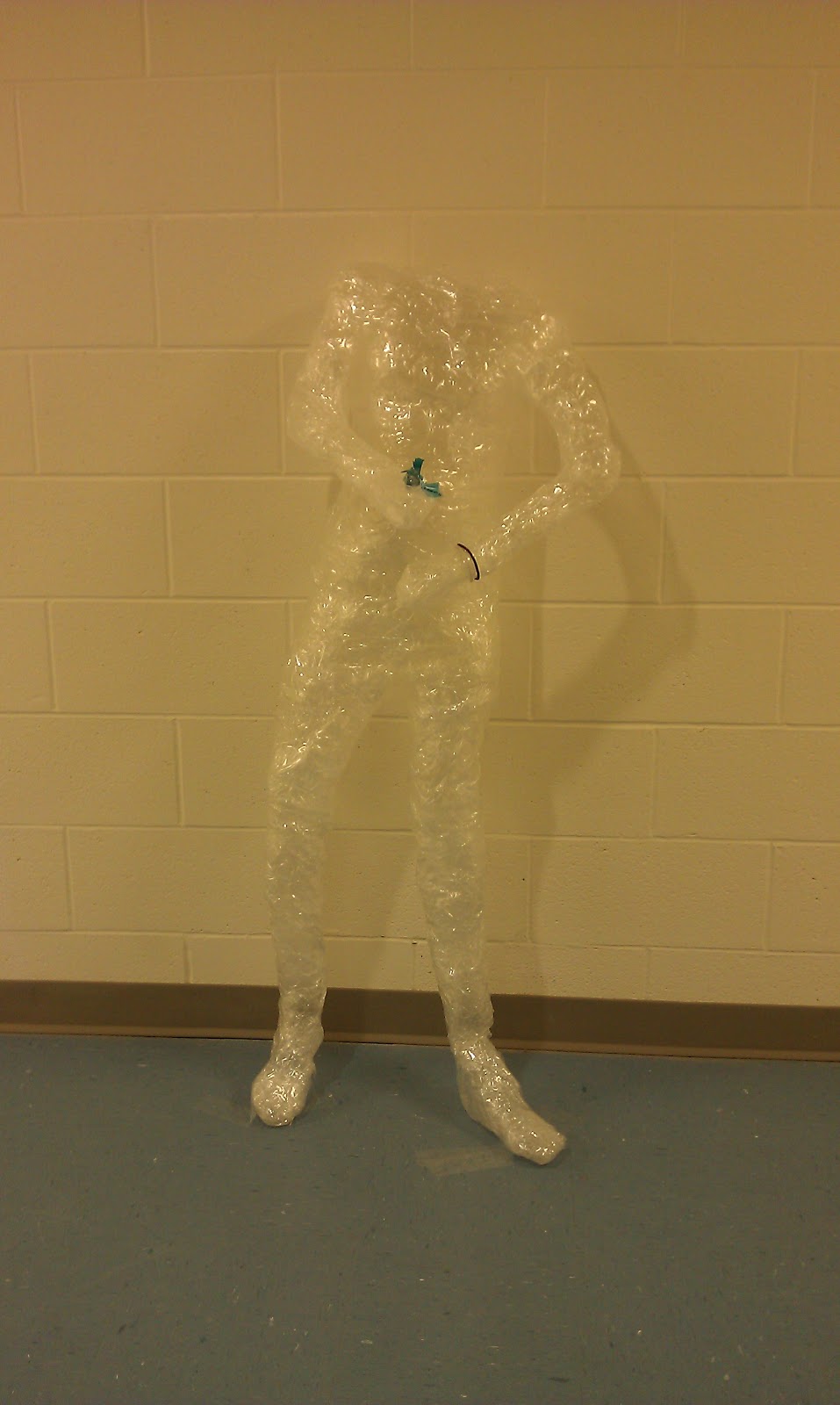 Art with Ms. Lloyd Packing tape sculptures...the finished product!