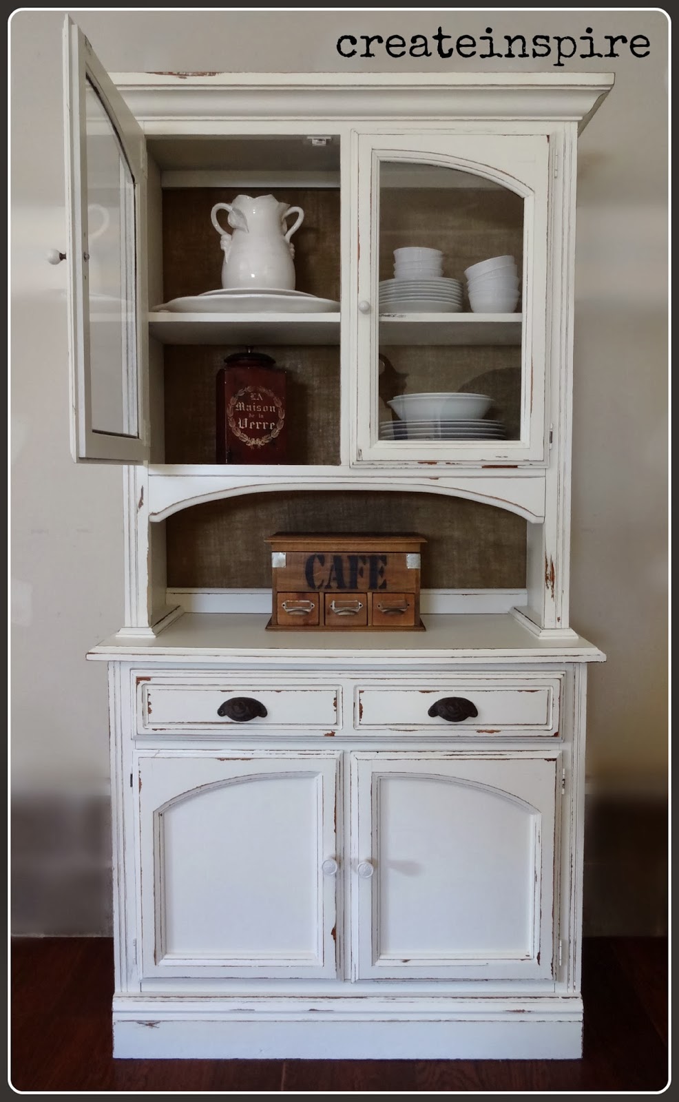 {createinspire} Hutch Redo w/ Burlap