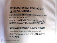 Solo tres ingredientes en las patatas gourmet de Aldi: patatas seleccionadas, aceite de oliva virgen y sal.