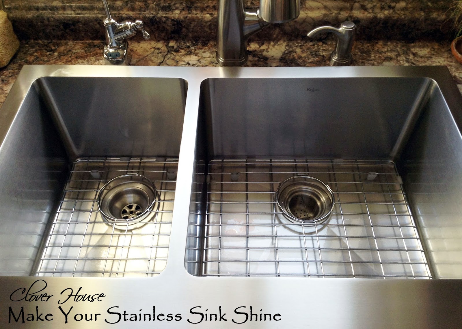 Clover House Make Your Stainless Sink Shine My Natural Secret Ingredient