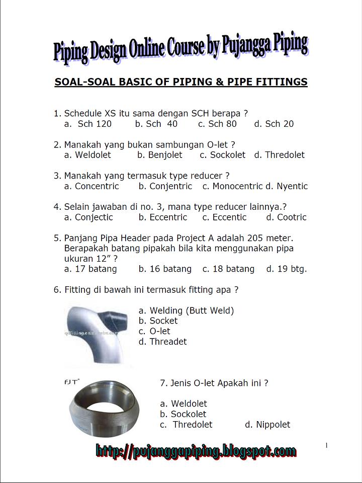 Pujangga Engineering Oil Gas Question Of Piping Design