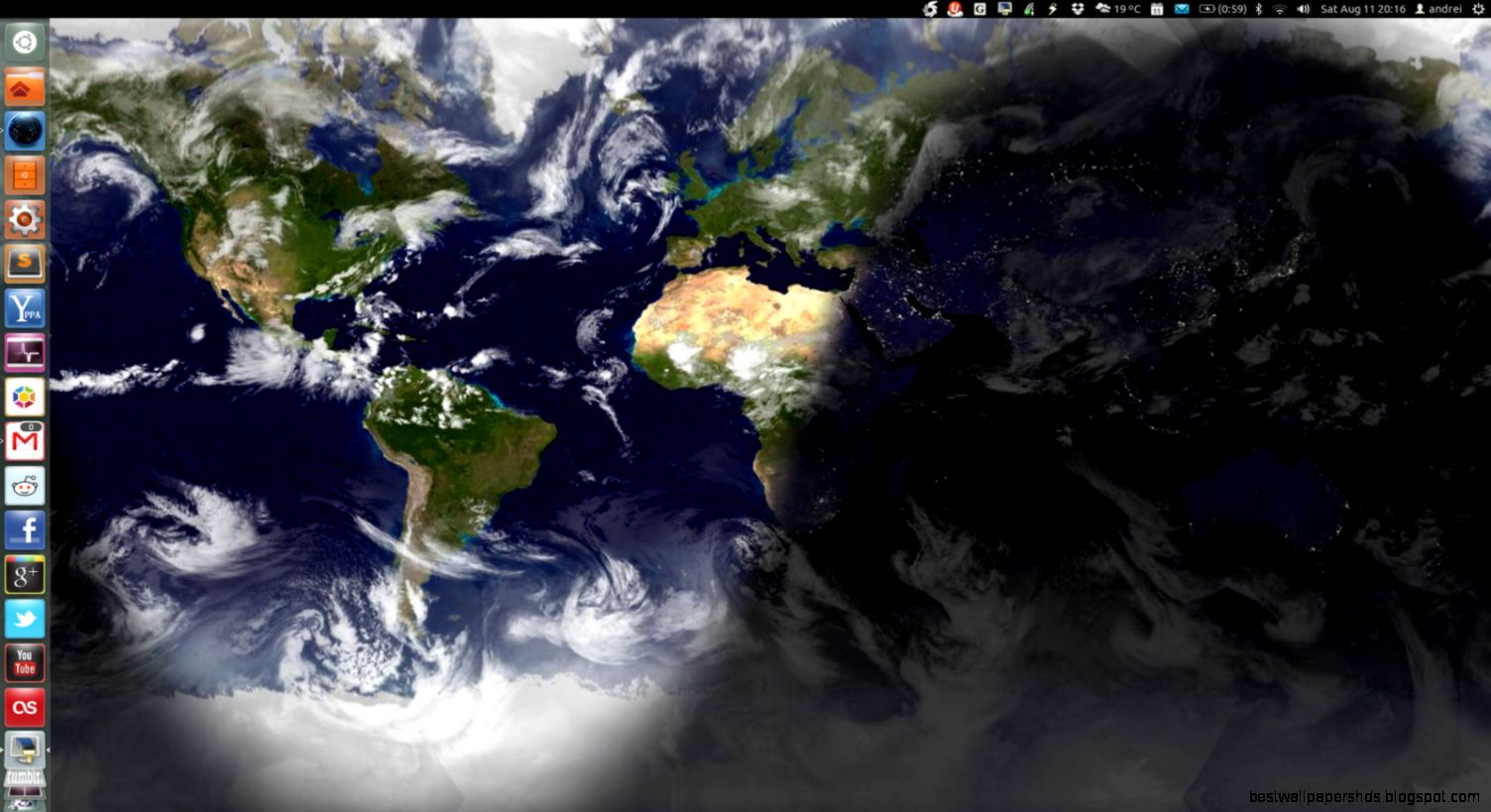 Use Wallpaper Clocks Live Earth Wallpaper In Ubuntu With Use Wallpaper Clocks Live Earth Wallpaper In Ubuntu With