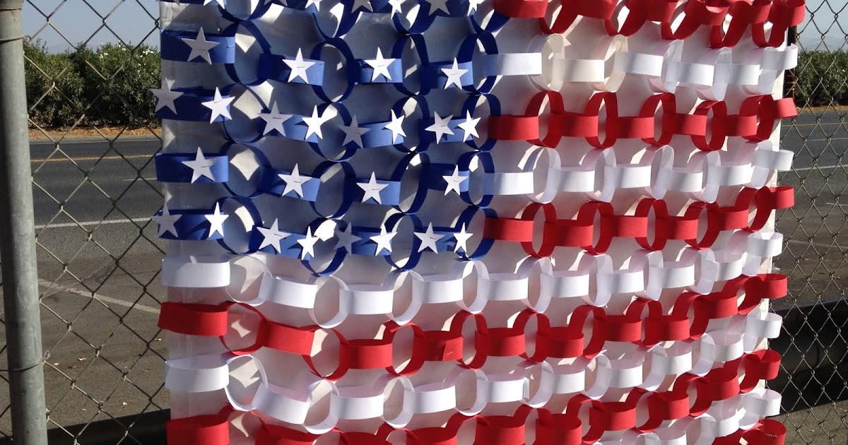 Light Bulbs and Laughter How To Make a Paper American Flag