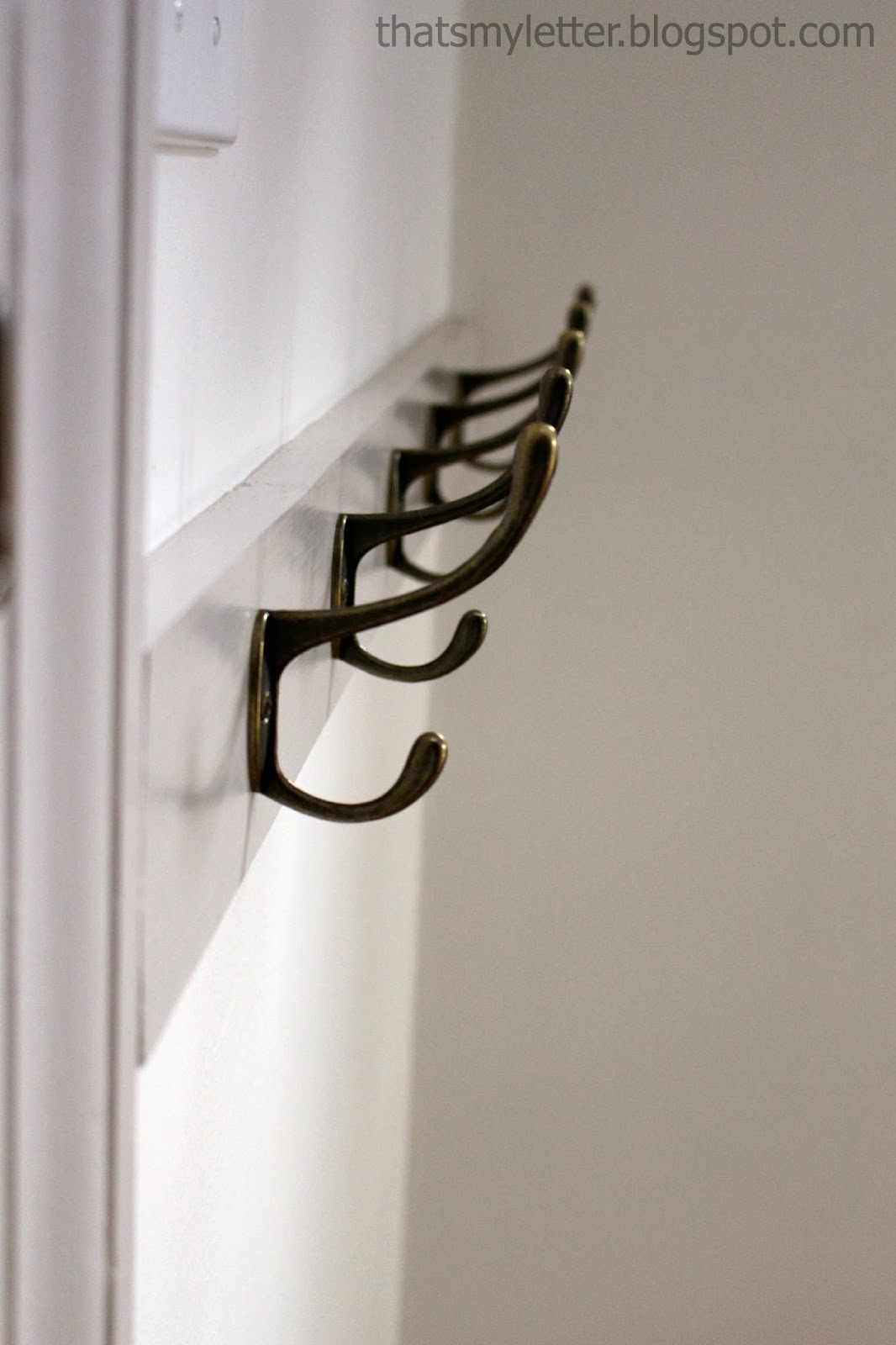 That's My Letter How to Install Mudroom Hooks