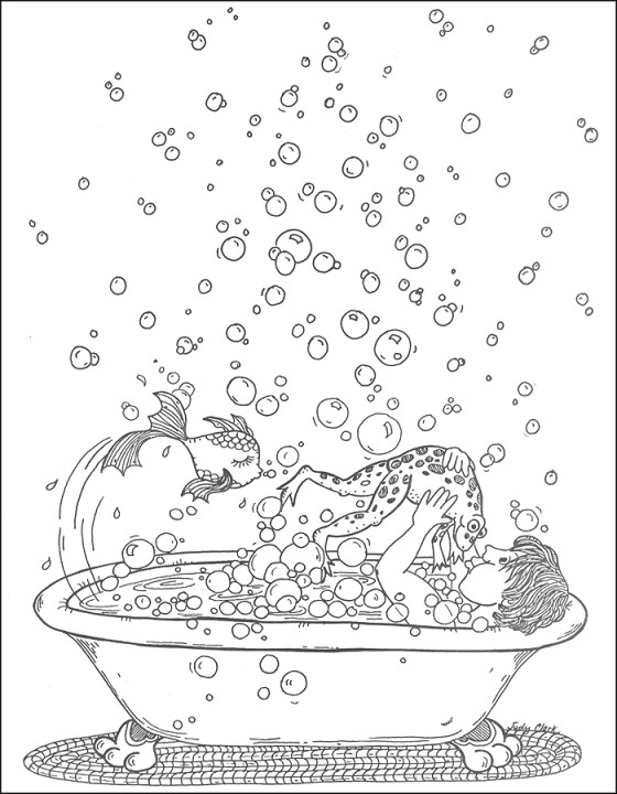 Fun Coloring Pages Bath Room Taking A Bath Coloring Pages