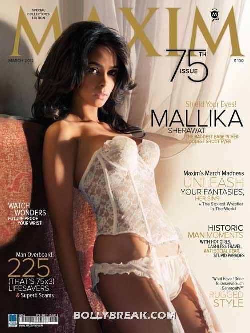 Mallika sherawat seductive in white lingerie - (7) - Bollywood cover girls 2012- sizzling hot babes