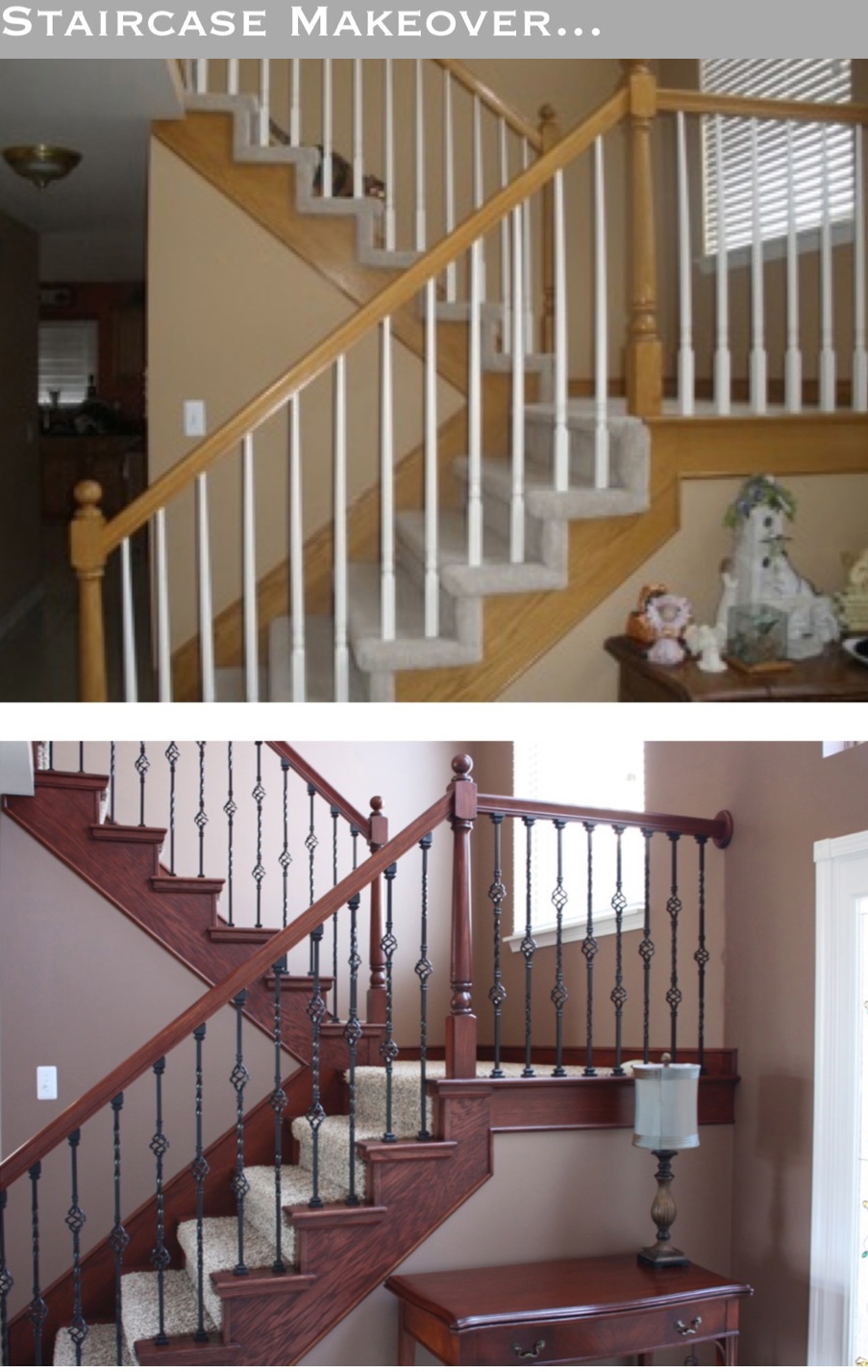 the yellow cape cod staircase makeover before and after the yellow cape cod staircase makeover before and after