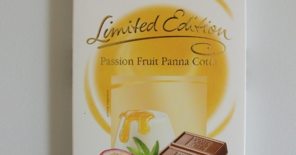 Kev's Snack Reviews Moser Roth Passion Fruit Panna Cotta Summer