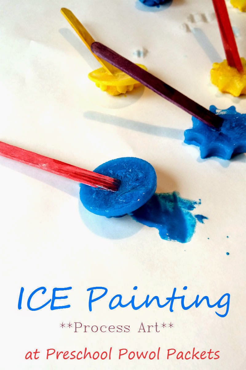 Ice Painting!  Preschool Powol Packets