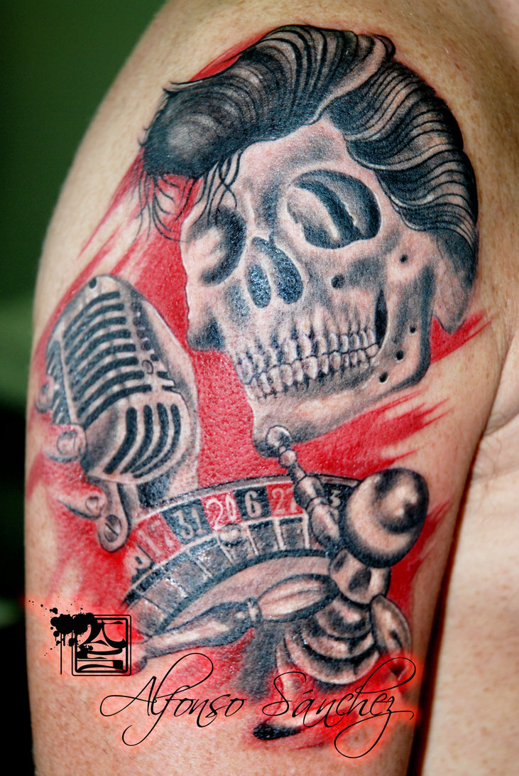 Tattoo rocker Machine Gun