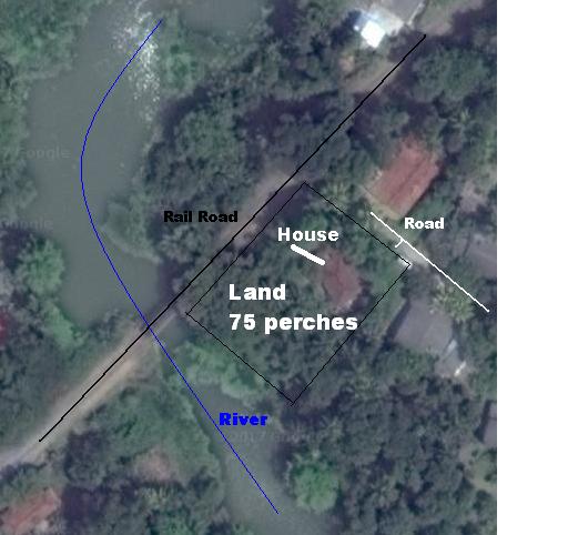 Satalite Map with Instructions - Kandy Land for sale