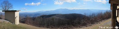 panorama view of the smokey mountain national forest