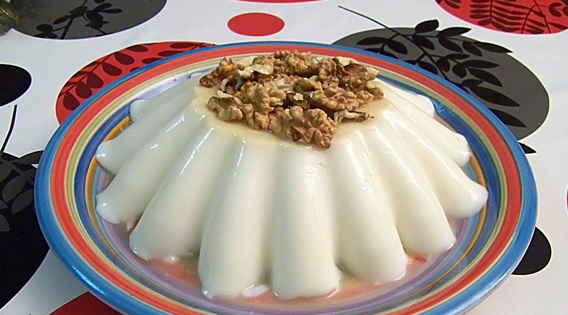 Mi Cocinita de Juguete Gelatina de Leche con Miel y Nueces