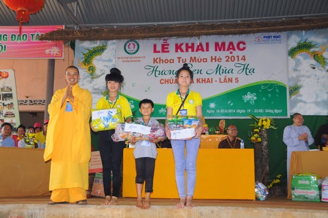 Bế mạc,khóa tu,mùa hè, chùa Hoa Khai, năm 2014