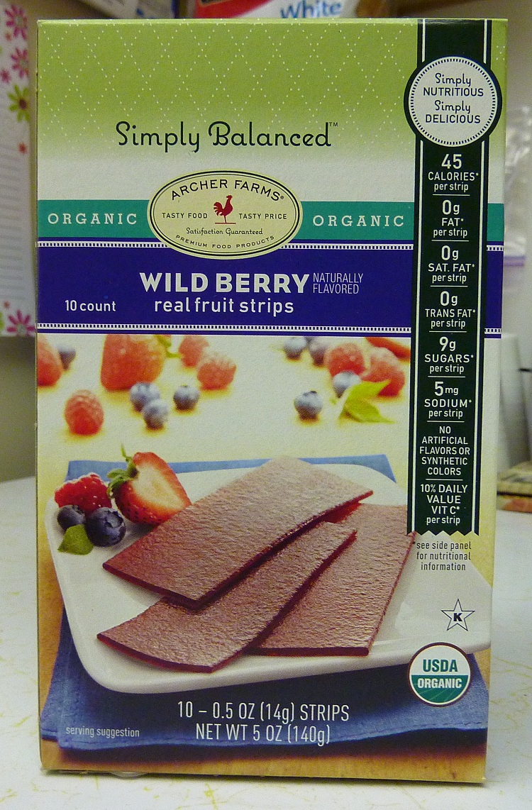What's Good at Archer Farms? Archer Farms Organic Wild Berry Fruit Strips