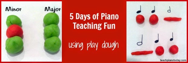 5 Days of Piano Teaching Fun with Playdough