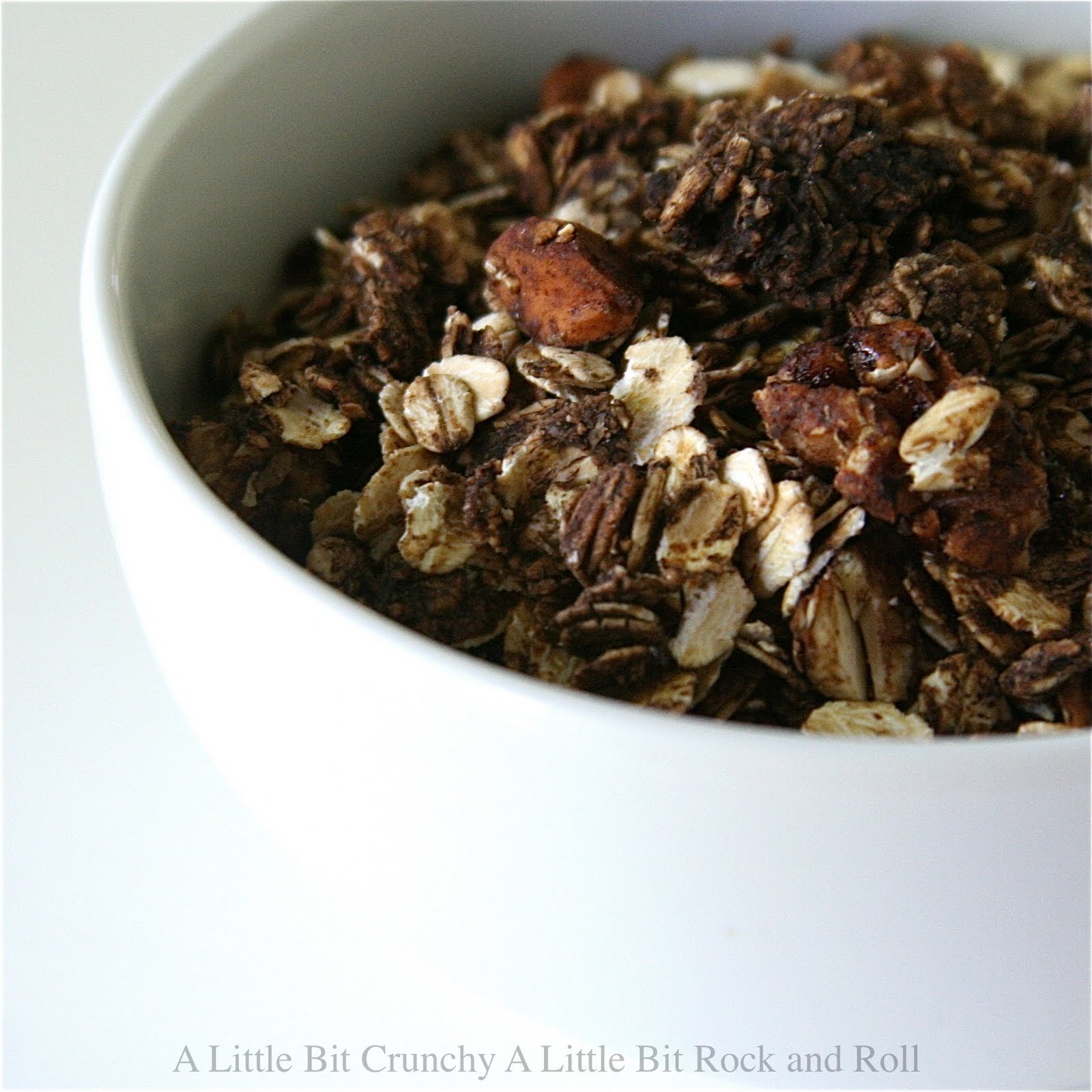 A Little Bit Crunchy A Little Bit Rock and Roll Dark Chocolate Granola
