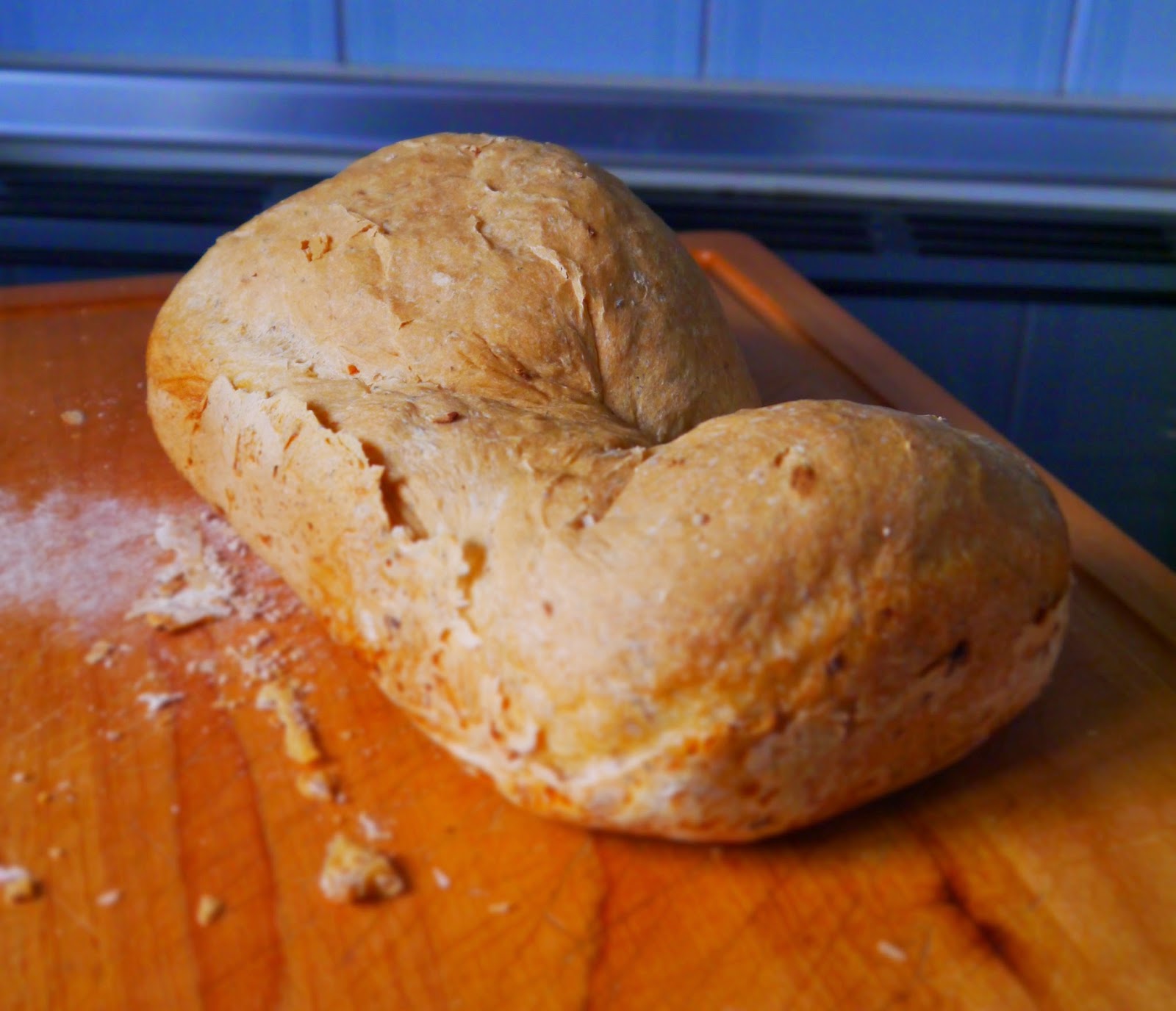 Funny-shaped bread from the breadmaker