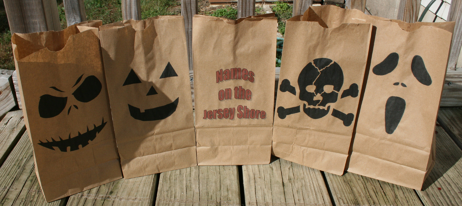 NamesOnTheJerseyShore Printing on Lunch Bags