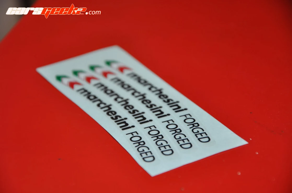 Marchesini Forged Black and Yellow sticker decal 1 Marchesini Forged Black and Yellow sticker decal 2