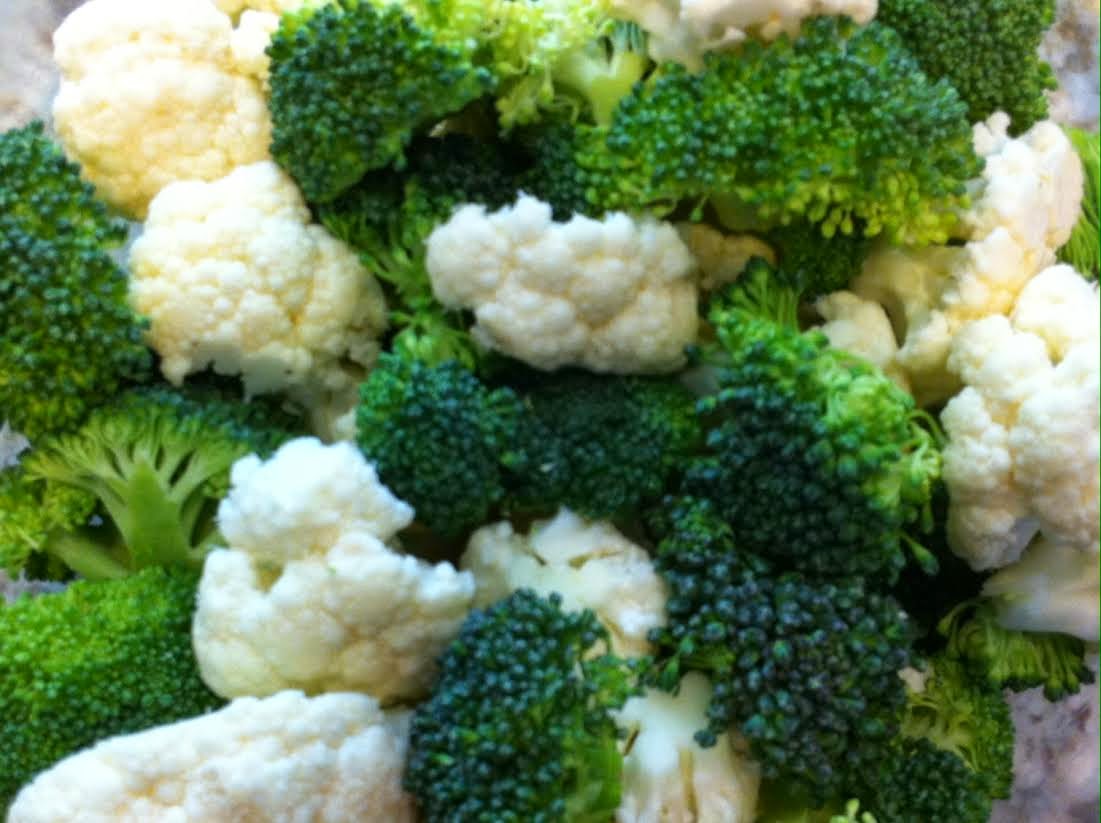 Baked Broccoli and Cauliflower