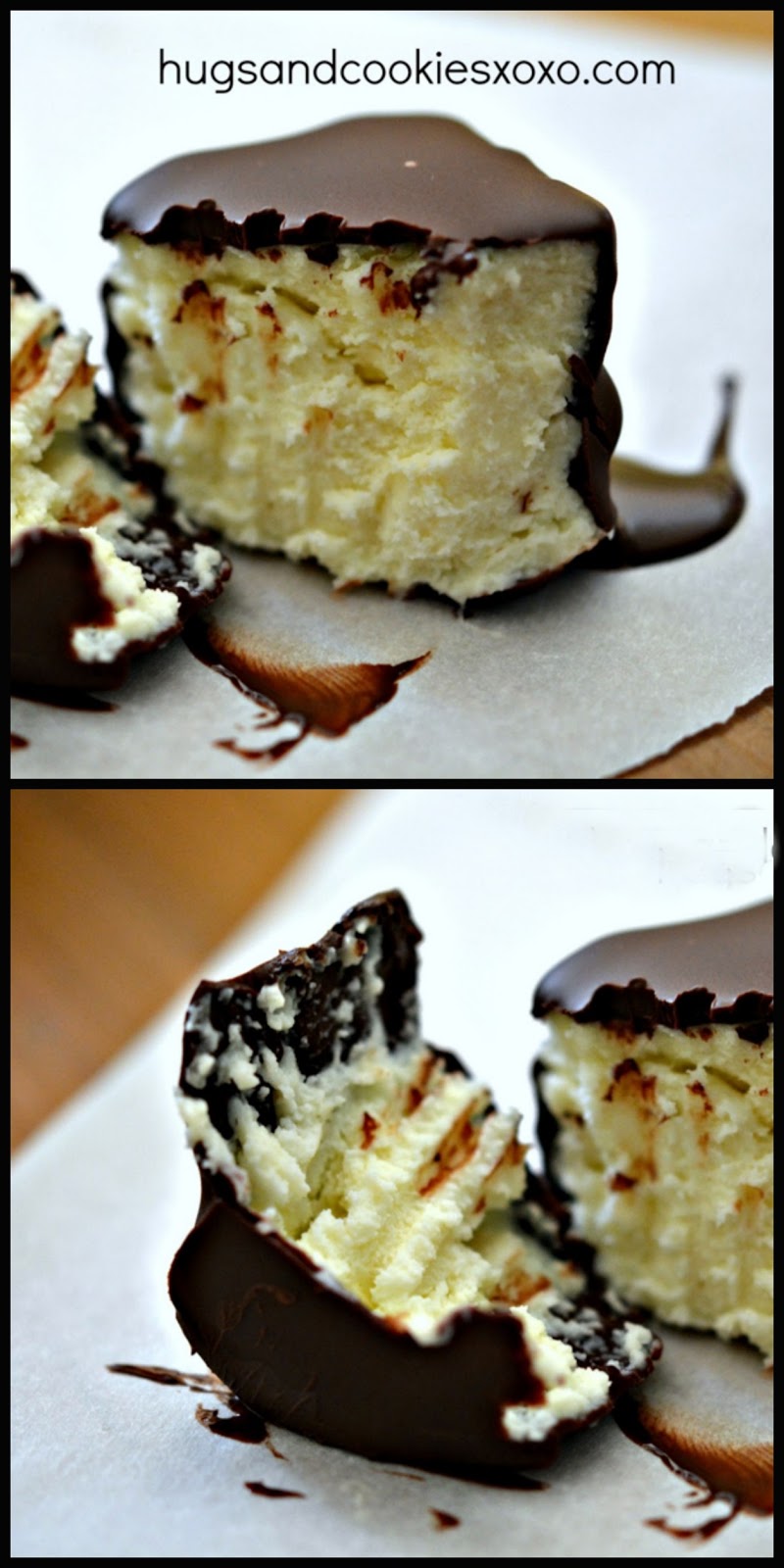 CHOCOLATE DIPPED CHEESECAKE BITES!!! Hugs and Cookies XOXO