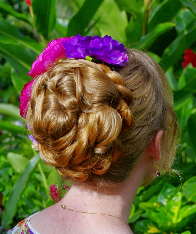 Braids & Hairstyles for Super Long Hair SpanishFlair Flower Bun