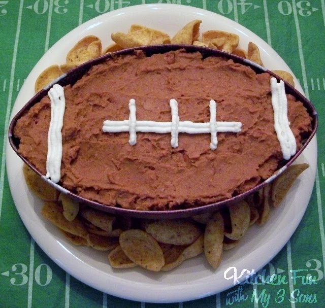 Down...Set...DIP! A 7 Layer Football Dip that is perfect for Super Bowl