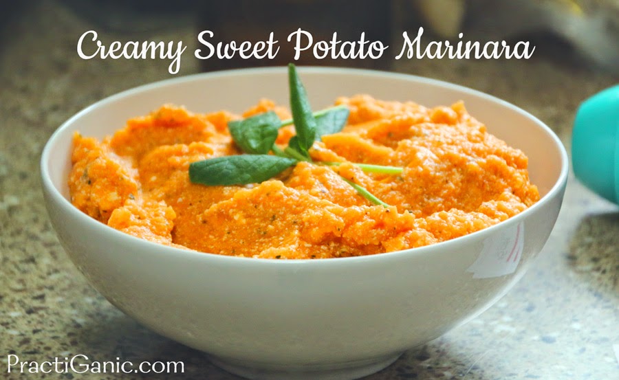Creamy Sweet Potato Marinara Sauce PractiGanic Vegetarian Recipes