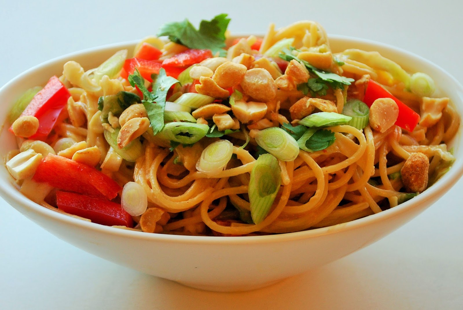 Everyday Insanity... Noodle Salad with Spicy Peanut Sauce