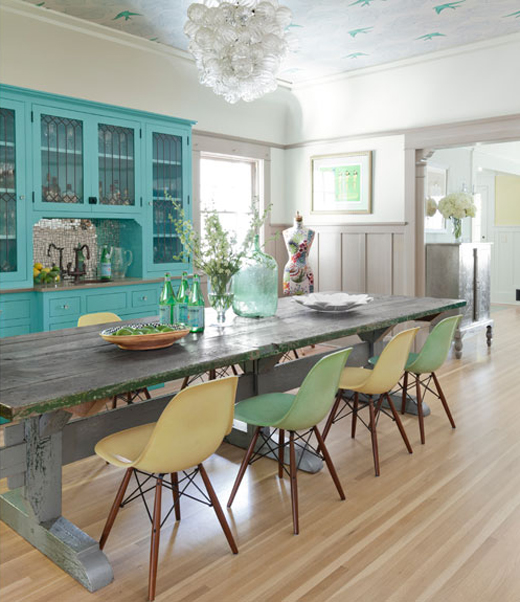 Estilo rustico: mesa rustica de madera para comedor