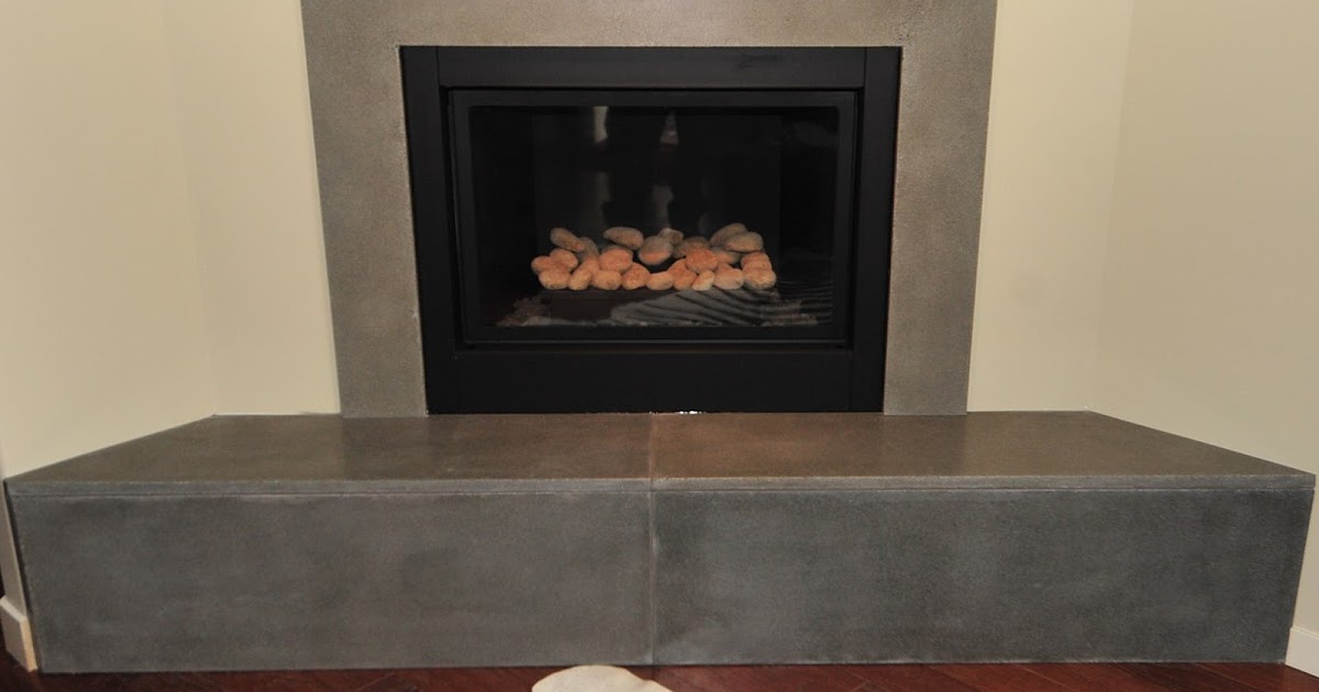 MODE CONCRETE A High Style Concrete Fireplace Custom Made by Local