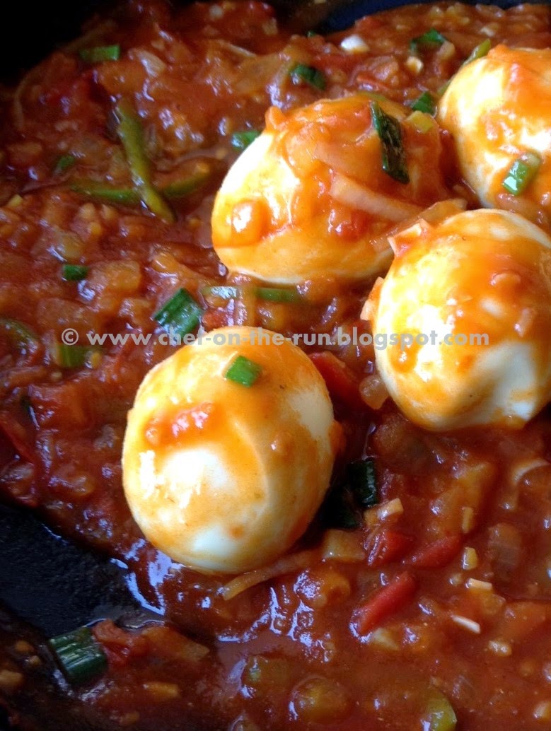 Chefontherun Eggs In A SweetHot Sauce (Chinjabicuisine)