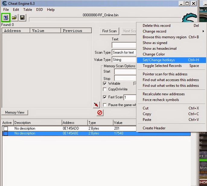 script filter loot rf cheat engine script filter loot rf cheat engine
