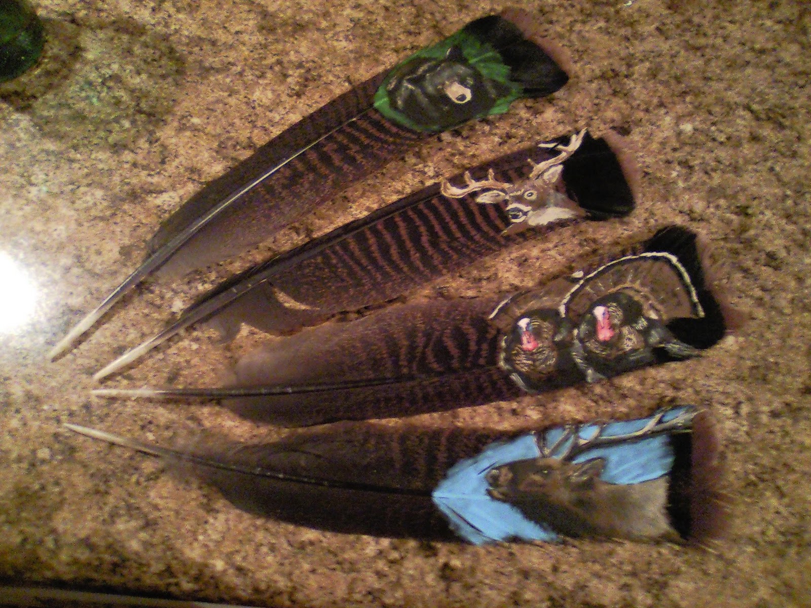WildernessBabe: Painted Turkey Feathers