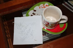 Santa's thank you note back to the girls