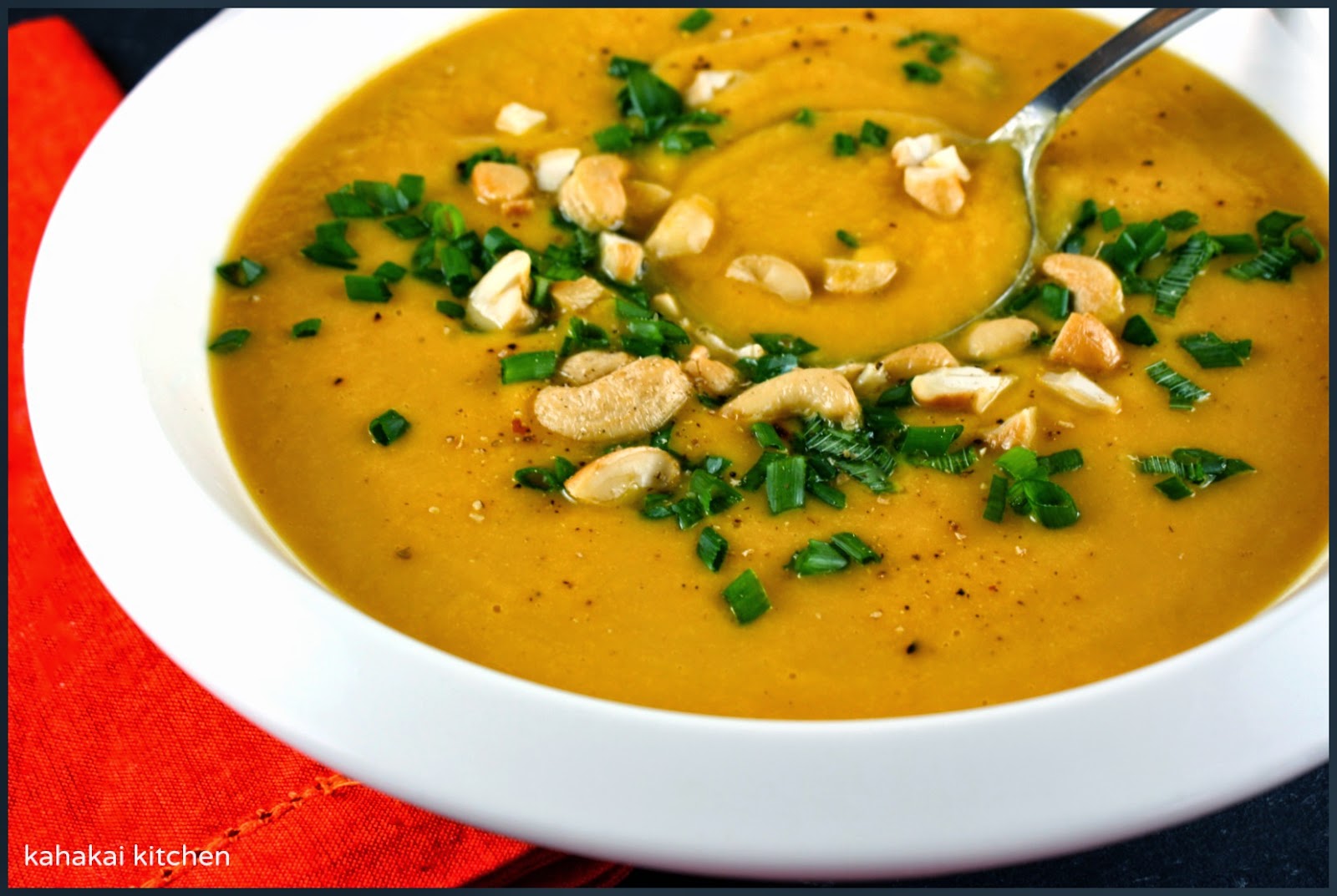 Kahakai Kitchen Cream of White Bean, Carrot & Ginger Soup with Cashews