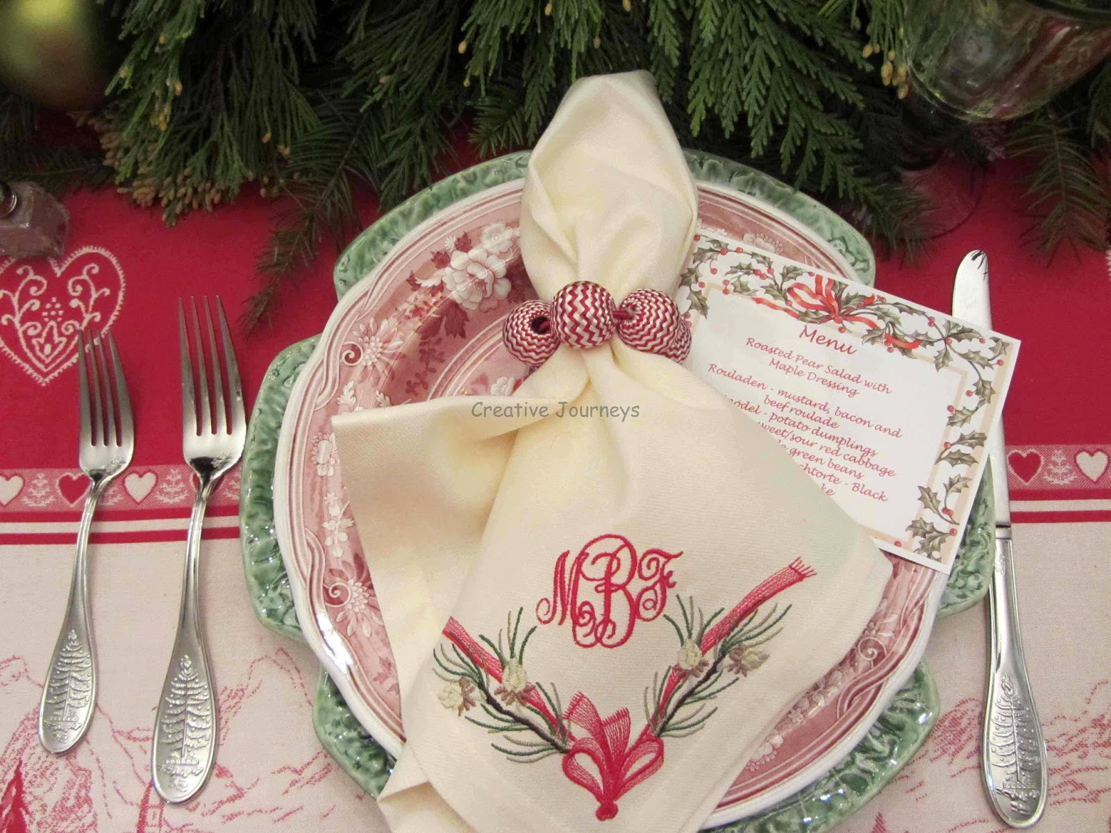 Creative Journeys Easy Embroidery How to Embroider Napkins