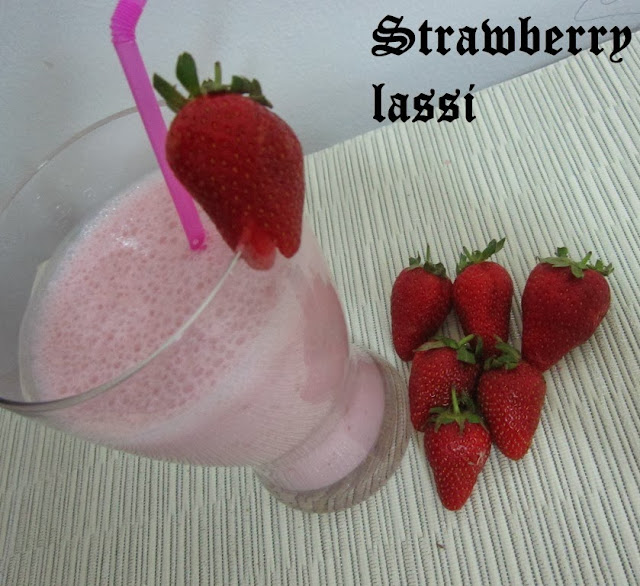 Strawberry lassi