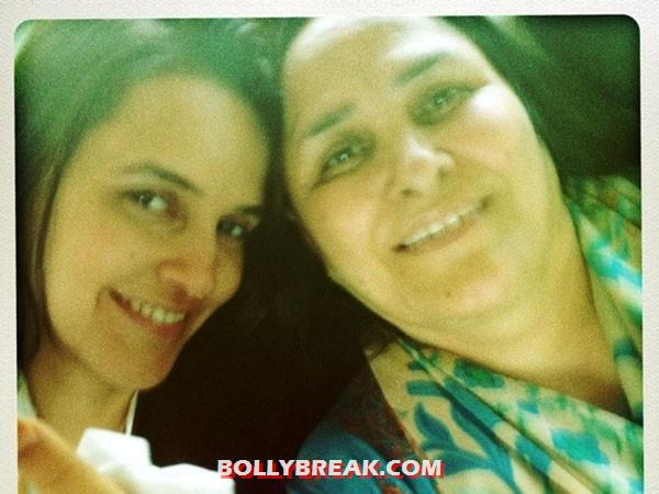 neha dhupia and mom - (11) - Bollywood Starlets with Their moms and dads